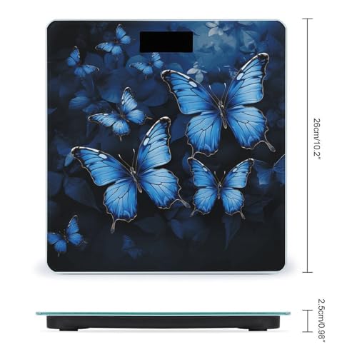 Báscula Digital de Baño con LCD Brillante y Vidrio Templado miniatura 2
