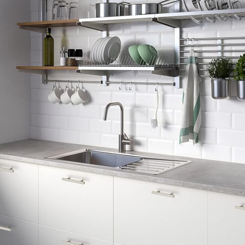 Image of Ravinte 30 Pack | 5'' Cabinet Pulls Satin Nickel Stainless Steel Kitchen Drawer Pulls Cupboard Pulls Brushed Nickel Cabinet Handles 5 inchLength with 3 inch Hole Center