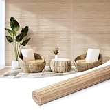 Art3d Natural Bamboo Wall Panel for Interior Wall Decor, Renewable Pole Wrap Wainscoting Paneling for Wall Ceiling Furniture Cabinet Office, 48 x 96 Inch - Carbonized