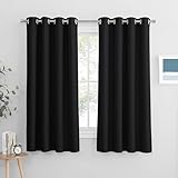 Ready Made - Package includes 2 pieces, each measures 66" wide by 63" drop, the depth measures from the top of the eyelet. For proper fullness, panels should measure 1.5-2.6 times the width of the curtain pole. Great Effect - Block out 85-95% sunligh...