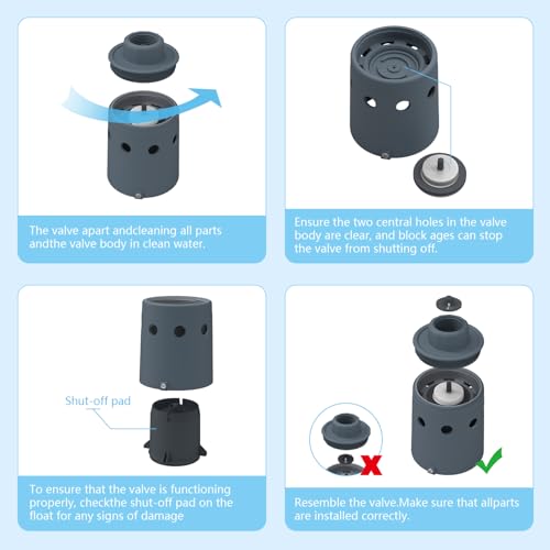 1" Float Valve for Water Tank, Automatic Water Level Control Valve, High Flow Fill Valve for Stock Tank, Livestock Water Trough, Pond & Pool, Nylon Resin, Auto Shut-Off by Lenura - Used condition - Image 7
