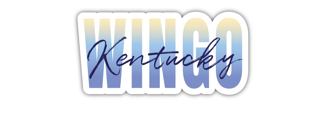 Wingo Kentucky Souvenir 2-Inch Magnet Script Design 2 Inch|Magnet