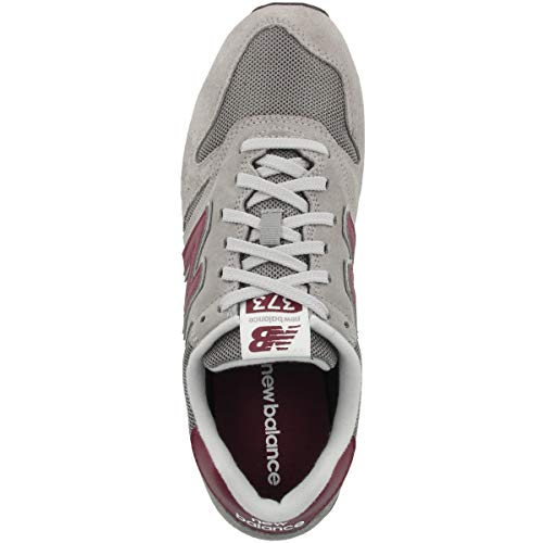 Image of New Balance Men's 574 V2 Trainers, Grey Grey Red Ad, 9