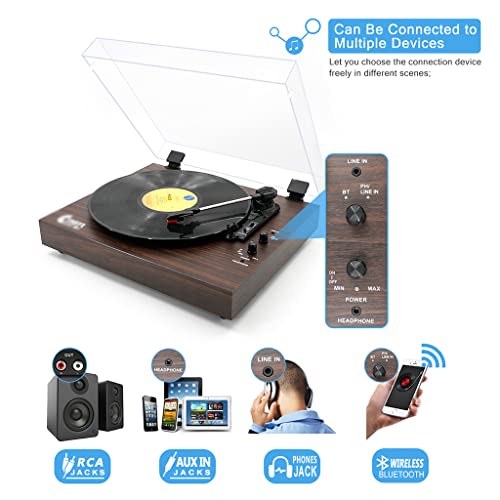 Chaine HiFi Platine Vinyle, Tourne Disque Vinyle Platines Vinyles Construction Bois VéRitable Haut-Parleur sans Fil… - Les Beatles, Paul McCartney, John Lennon, RIngo Starr, George Harrison Chaine HiFi Platine Vinyle, Tourne Disque Vinyle Platines Vinyles Construction Bois VéRitable Haut-Parleur sans Fil… – Image 4