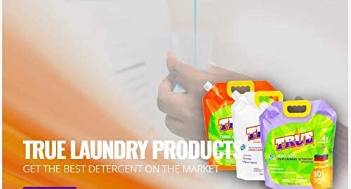 True Detergent - Free & Clear Laundry Detergent - Clear Liquid Laundry Detergent Free Of Fragrances & Dyes - 101 Fluid Ounces (101 Loads) - 4X Concentrated #TOP3