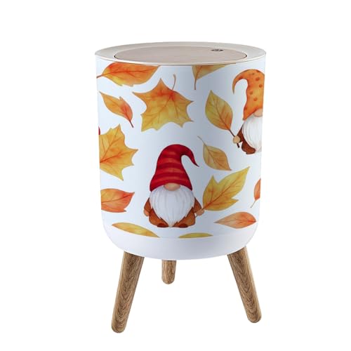 Caneca de Basura Pequeña con Tapa Decorativa