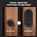 Level Lock+ (Matter) Smart Lock - World's Smallest, Most Advanced Matter-Over-Thread Deadbolt Plus Apple Home Key - Keyless and Remote Access via Apple, Alexa, Google Home, SmartThings (Matte Black)