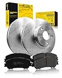 TOVASTY Front Brake Kit Compatible with Nissan Rogue 2008-2020, Premium OE Brake Rotors and Carbon Ceramic Brakes Pads Compatible with Qashqai 2017-2023