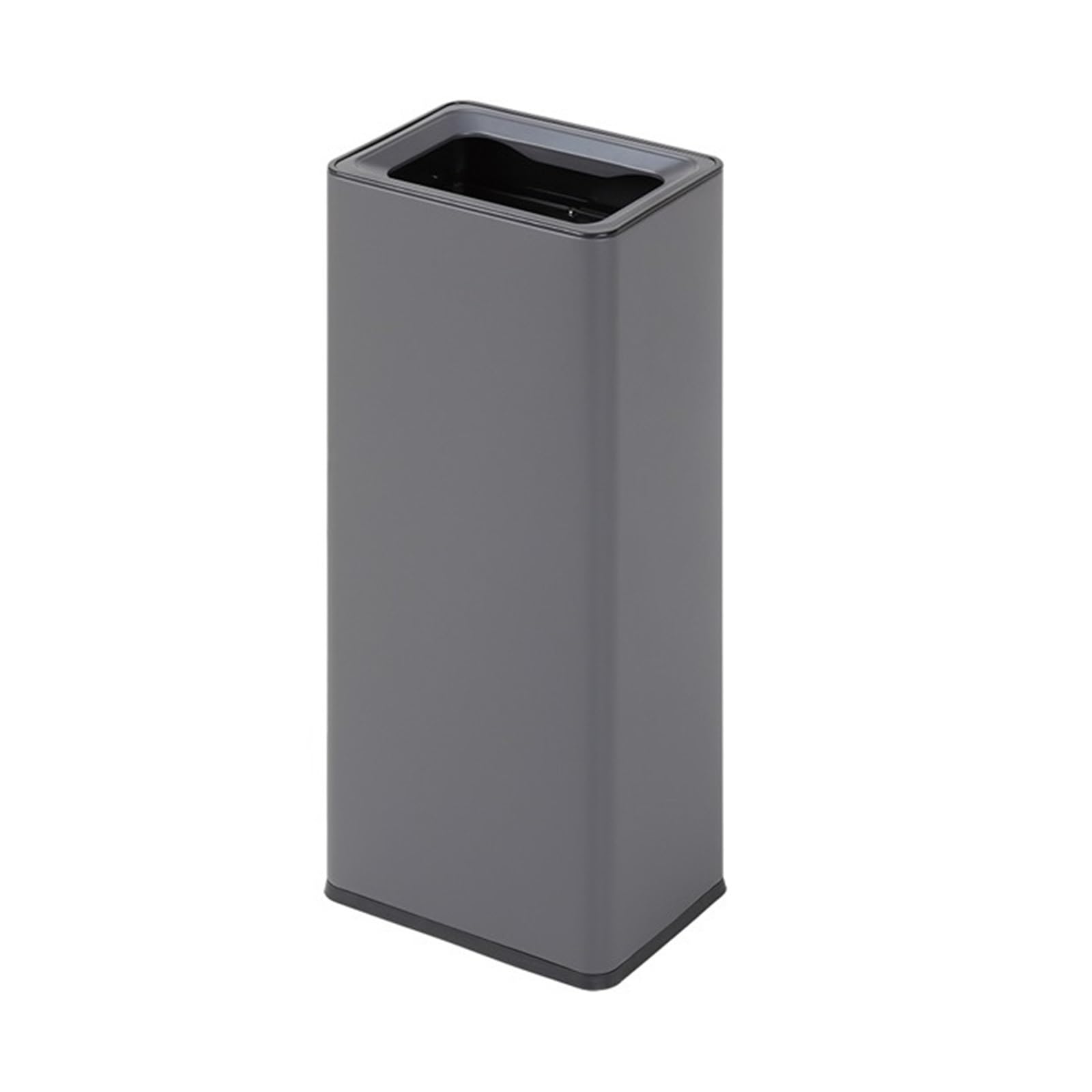 Z4T8M2K6G5 Waste Bin Stainless Steel Open Top Trash Can Garbage for Kitchen Bathroom Office and More with Removable Bin Trash Can(Silver)