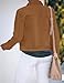 luvamia Women's Classic Casual Long Sleeves Jacket Basic Button Down Trucker Jacket Jackets for Women Coat Brown Size Small Fits Size 4-6