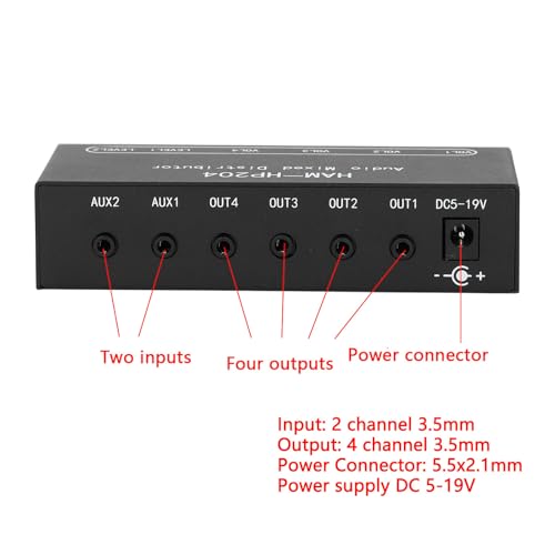 Distributeur de mixage stéréo pour connecter plusieurs écrans et PC - 5
