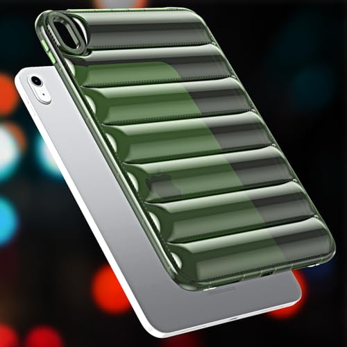 Coque iPad mini 7 A17 Pro silicone souple antichoc vert - 3