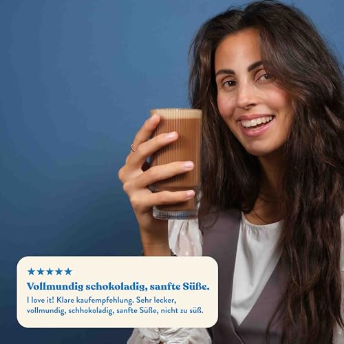 Blue Farm Oat Base Kakao – Kakao Drink auf Haferbasis – 100% echter Kakao – Vegan & natürlich – Mit natürlichem Kokosblütenzucker – Laktosefrei – 90% weniger Verpackungsmüll