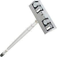 TapeTech 15TTE Drywall Inside Corner Roller with 3-8 Ft All-Wall X1 Extension Handle – Reach 12 Ft Corners Effortlessly