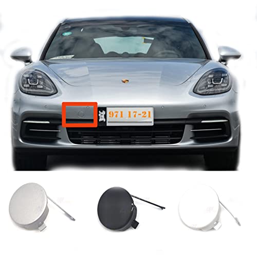 Trimla Front Tow Cover for 17-21 Porsche Panamera 971 fit Base GTS S Turbo Sport 3.0L 3.6L 4.8L 2017 2018 2019 2020 2021 Bumper Towing Hook Eye Cap
