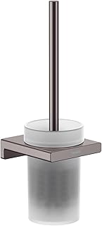 hansgrohe AddStoris Toilet Brush Holder Wall-Mounted, Brushed Black Chrome, 41752340
