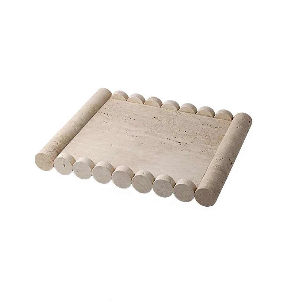 Tray Decor Nordic Simple Travertine Storage Tray Home Bathroom Sink Storage Tray Food Tray