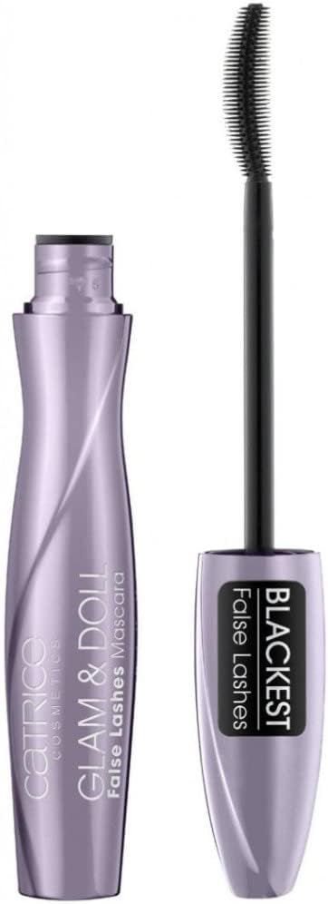 Catrice Glam&Doll Valse Lashes Mascara, nr. 010, zwart, volumegevend, valse wimper-effect, definieerend, mat, veganistisch, zonder microplastic deeltjes, nanodeeltjes, zonder parfum, per stuk verpakt