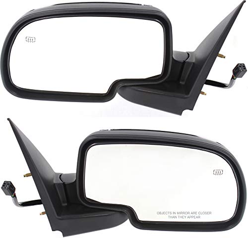 Kool Vue Set Of 2 Mirror Compatible With 1999-2002 Chevrolet Silverado 1500, 2000-2002 Tahoe, 2001-2002 Silverado 2500 Hd, Fits 1999-2002 Gmc Sierra 1500 Driver And Passenger Side #TOP17