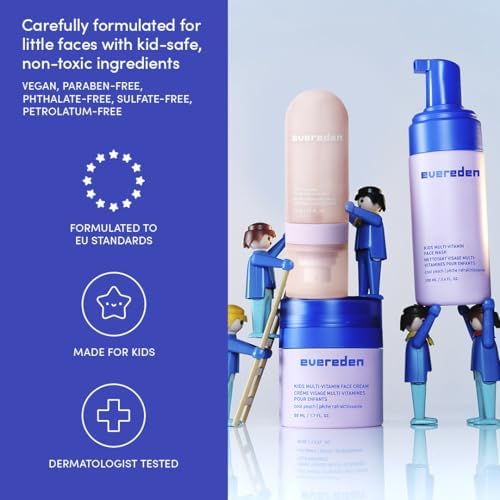 Evereden Kids Multi-Vitamin Hydrating Face Mist, Face Wash, & Kids Face Cream Set: Clean, Vegan, and Multivitamin-Rich Kids Skin Care Set for 6 & up - Moisturize, Nourish, Protect, & Refresh - Image 9