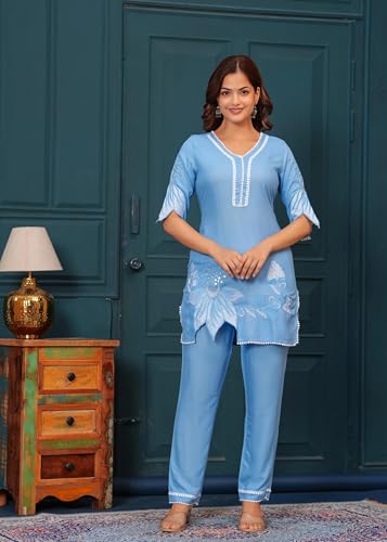 Image of FABNEX kurta set for women | Women Kurta | Women Kurta Sets Kurtis | Women Kurta Pant Set | Women Kurta Pant Set Women (K-115-117)