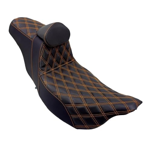 Cojín asiento doble con respaldo para evitar fatiga en moto Touring