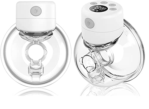 Image of Upgraded Hand Free Breast Pump Wireless Wearable Breast Pump Low Noise & Painless Massage Function 24mm (2 Pack)