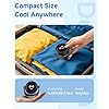 YOSHENMO Portable Desk Fan for Bedroom, Turbo Table Fans with smile icon LED Display, 6-inch, 5-Speed Strong Airflow, Low Noise, 360 Adjustable Tilt, Suitable for Home, Office, Outdoor, Ink Black