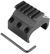 Yatrouys Double Barrel Clamp Mount Weaver Picatinny Rail Base Adapter for Flashlight Laser Sight