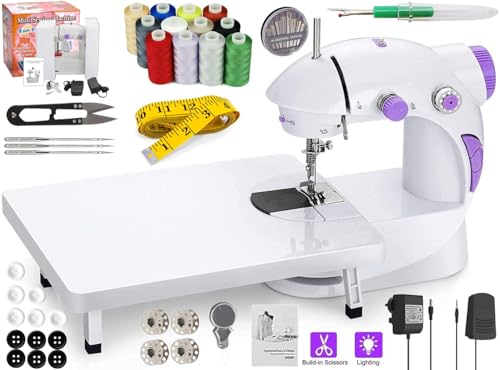 Kiwilon 2025 Mini Sewing Machine Electric With Table Set I Stitch...