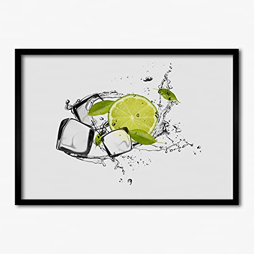 Cadre en bois moderne citron vert de la glace pour rafraîchir la cuisine