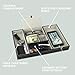 Mantello Valet Tray Nightstand Organizer - Leather Black Tray with Gifts for Young Men, Nightstand Organizer