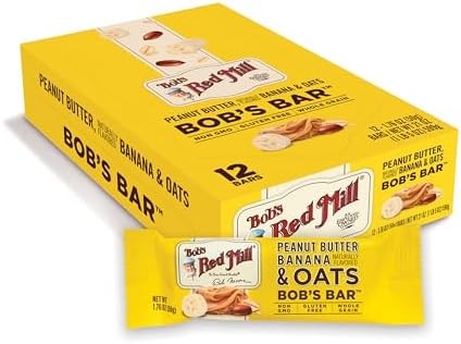 Bob's Red Mill Peanut Butter Banana & Oats Snack Bar, 12 bars