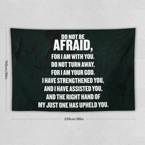 Tapiz para colgar en la pared Do Not Be Afraid de 60x90 pulgadas 2