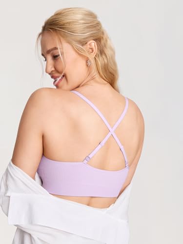 Image of MOMANDA Ribbed Nursing Bras for Breastfeeding | Maternity sleep bralettes, Wireless, Seamless, Soft lift, Comfy, For women