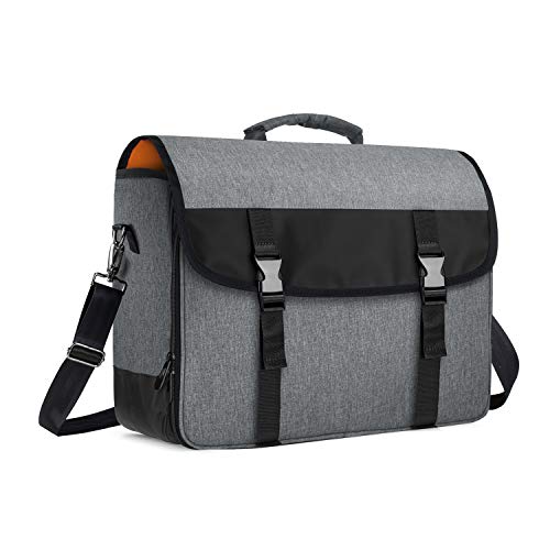 CURMIO Bartender Bag, Travel Bag for Bar Tools Set, Bartender Kits Storage with Padded Compartments for Wine Bottles, for Home Indoor Outdoor Patio Party, Gray (Bag ONLY)