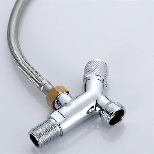 Robinet d'angle en cuivre à trois voies de haute précision avec double sortie durable - 6