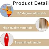 5 PCS Paint Edger Tool Set, Cutting in Paint Brush with Red Handle Durable Cutting in Tools for Painting with 2 Replacement Pads, Paints Edger for Cutting, in Edging Paints Brush for Wall Ceiling - Image 3
