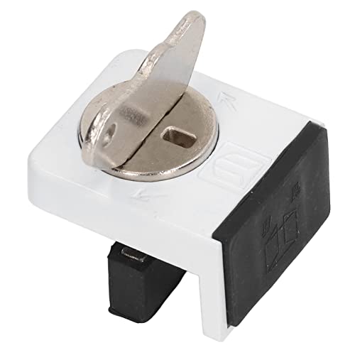 Blocco Limite Finestra Scorrevole in Lega di Zinco con Serratura Antifurto e Chiave per Cursore