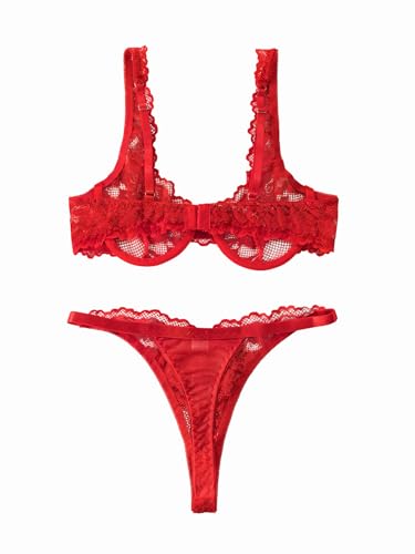 Image of Lilosy Sexy Lingerie Set 2 Piece Women Outfits Bra and Panty 3XS-6XL