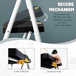 Soctone 2 Step Ladder, Folding Step Stool for Adults & Kids, with Handle, Wide Anti-Slip Pedal, Lightweight, Multi-Use for Household and Kitchen, 500lbs(227KG) Capacity Small Step Stool, White
