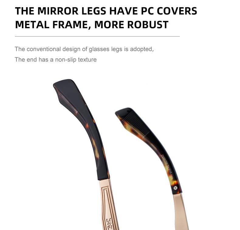 Men's Retro Polarized Sunglasses - European and American Style, Neutral Design Sunglasses 5