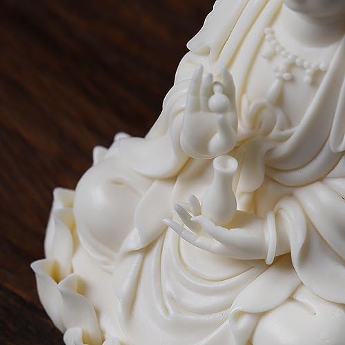 Statue de bouddha en céramique faite main pour déco zen - 6