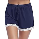 pyjama satin damen GROSSES GESCHENK: Es ist das perfekte Lounge-Outfit, wenn Sie sich wie zu Hause fühlen und an einem faulen Wochenende entspannen möchten. Egal, ob Sie übergroß, zierlich oder irgendwo dazwischen sind, in unseren 5 Größen von S-XXL finden Sie die perfekt sitzende Schlafshorts für Frauen. Diese Nachtshorts werden nicht pillen, verblassen oder dünner und bleiben auch nach mehrmaligem Waschen unglaublich weich und hell.