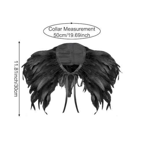 Accessoires de costume soirée et cape en plumes sans perte de volume - 5