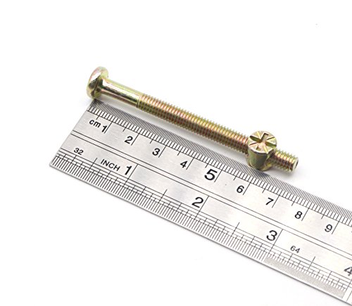 Binifimux 10-Pack M6-1.0 X 70Mm Hex Socket Head Cap Crib Baby Bed Bolt And Barrel Nuts, Crib Screws #TOP4