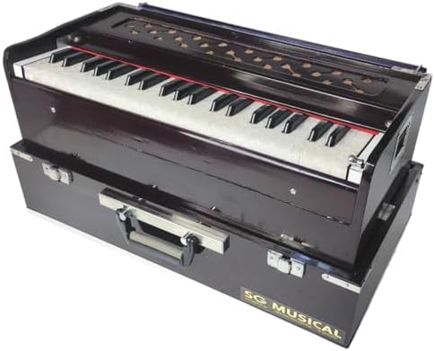 SG Musical Folding Harmonium Portable Harmonium,42 Keys, folding harmonium Deluxe quality with carry bag
