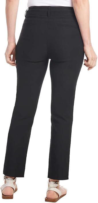 Hilary Radley Women's Essential Stretch Pants, Black, XS