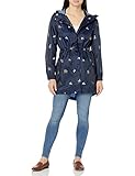 Joules Women's Rain Jacket, Navy Dogs, 10