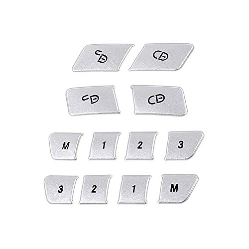WODOFO GDR Inner Car Seat Memory Door Lock Unlock Patch Switch Button Trim Cover Decoration Replacement for Mercedes Benz GLK ML A B C E Class C117 GLA CLA CLS X156 GLE GL GLS Interior Accessories